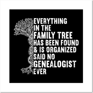 Genealogy Genealogist Posters and Art